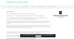Desktop Screenshot of friesischer-hof.de